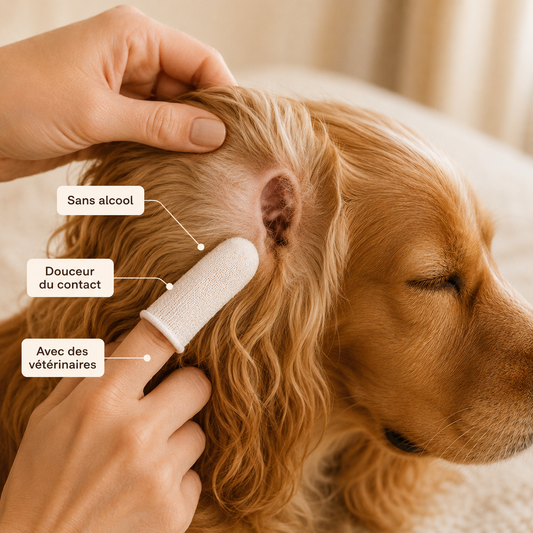 Doigtier de Nettoyage d'Oreilles pour Chien